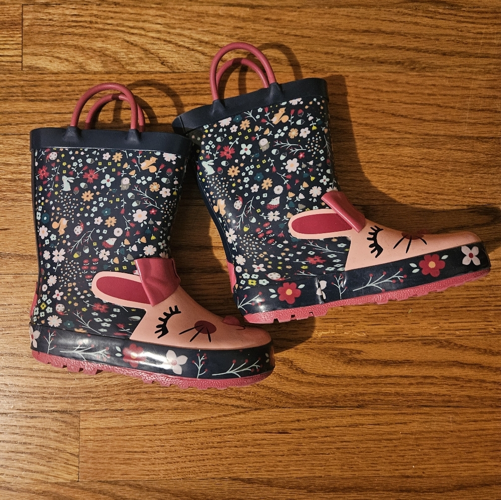 Kids Rain Boots Floral
